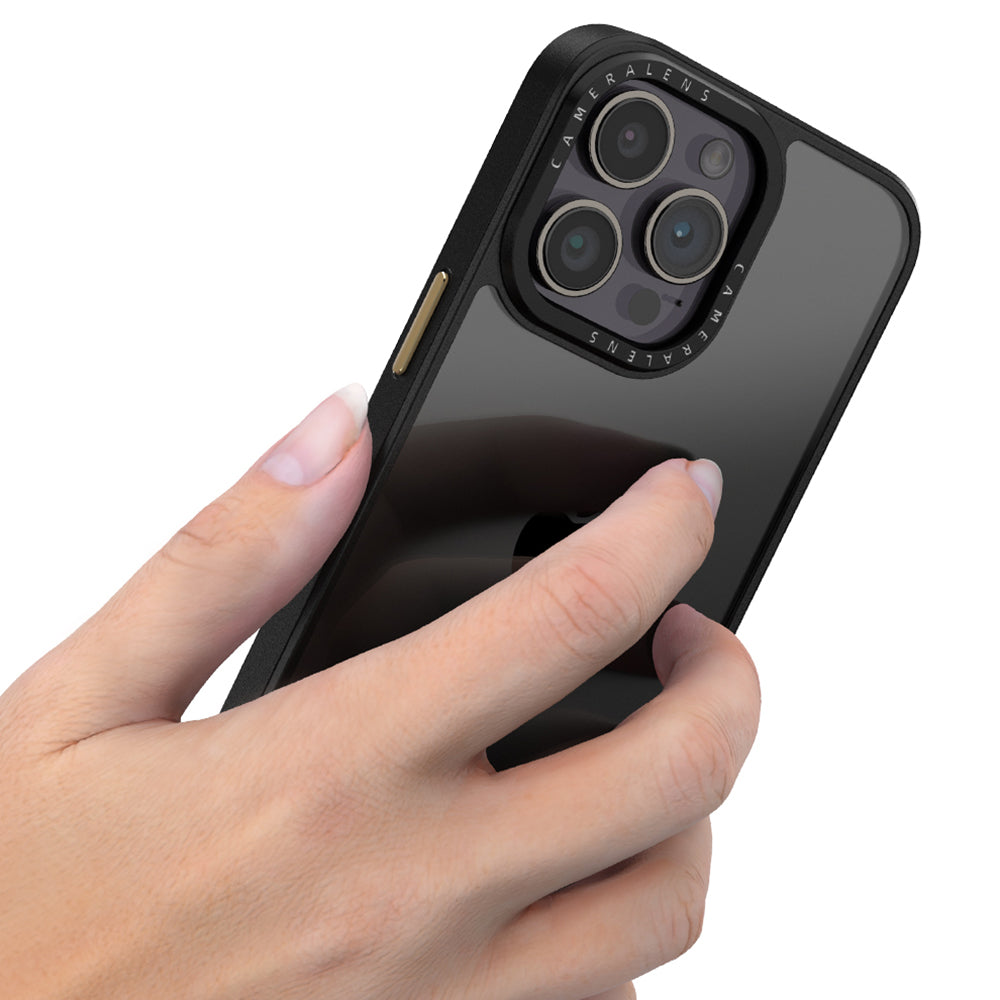 Pro iPhone 14 Pro PC TPU průhledné pouzdro na telefon Zadní kryt proti pádu s kovovými tlačítky Pro iPhone 14 Pro PC TPU průhledné pouzdro na telefon Zadní kryt proti pádu s kovovými tlačítky